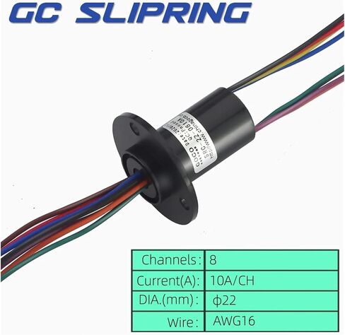 Slip Ring Collector Ring Slip Ring Brush Carbon Brush Rotary Joint 8 Wires 10A Current in Saudi Arabia