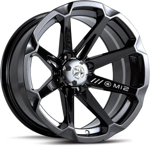 M12 Diesel Gloss Black ATV Wheel UTV (14 × 7 "/4x137) in Saudi Arabia