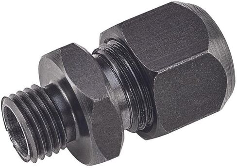 Starrett Steel Dial Indicator Split Collet - M12 x 1.75 Thread Size, 7mm Thread length, 8mm Diameter Through Hole for Indicator Stem, Black Finish - 25SC8M in Saudi Arabia