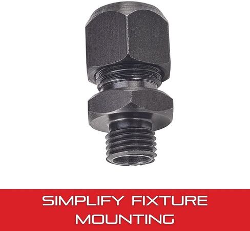Starrett Steel Dial Indicator Split Collet - M12 x 1.75 Thread Size, 7mm Thread length, 8mm Diameter Through Hole for Indicator Stem, Black Finish - 25SC8M in Saudi Arabia