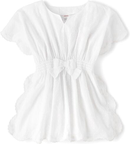 Gymboree Girls and Toddler Short Sleeve Coverup Swimwear Up, Pink Flamingo, 8 US in Saudi Arabia
