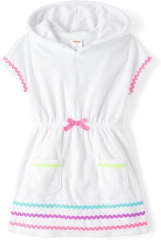 Gymboree Girls and Toddler Short Sleeve Coverup Swimwear Up, Pink Flamingo, 8 US in Saudi Arabia