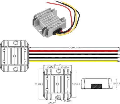 1pc 24v إلى 12v 5a 10a 20a محول الطاقة الموثوق به التنقيب عن منظم الجهد 24 فولت إلى 12 فولت (24 فولت إلى 12 فولت 5 أ) in Kuwait
