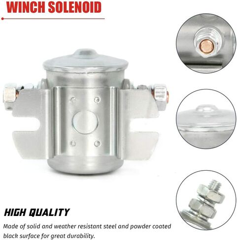 Continuous Duty Solenoid Relay Nickel-Plating For Golf Carts,Winch, Marine In Rush 12VDC Max 300A Replaces # 70-111224, 3635820, 1114208, 1114218, 1114223, 1114534, 1114547 in Saudi Arabia
