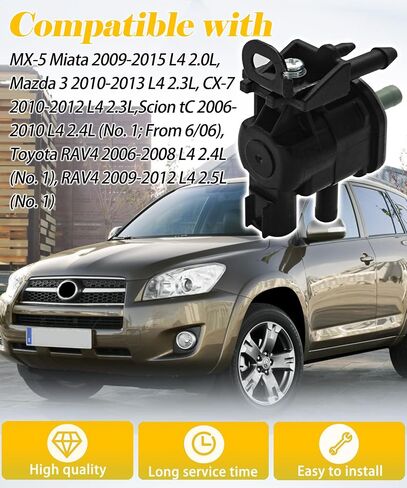 911-490 Vapor Canister Purge Valve Solenoid Compatible With Toyota RAV4 2006-2012 CX-7 2010-2012 Scion tC 2006-2010 Mazda 3 2010-2013 MX-5 Miata 2009-2015,Replace 258600V020 911490 in Saudi Arabia