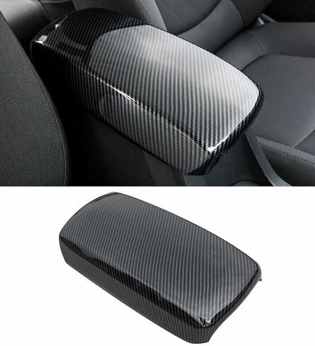 Car Accessories Fit for Toyota Corolla 2020-2024 Interior ABS Center Console Armrest Pad Cover Decoration Trim 1PC Set (Carbon Fiber) in Saudi Arabia