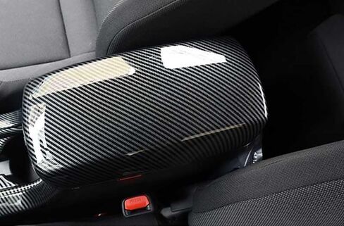 Car Accessories Fit for Toyota Corolla 2020-2024 Interior ABS Center Console Armrest Pad Cover Decoration Trim 1PC Set (Carbon Fiber) in Saudi Arabia