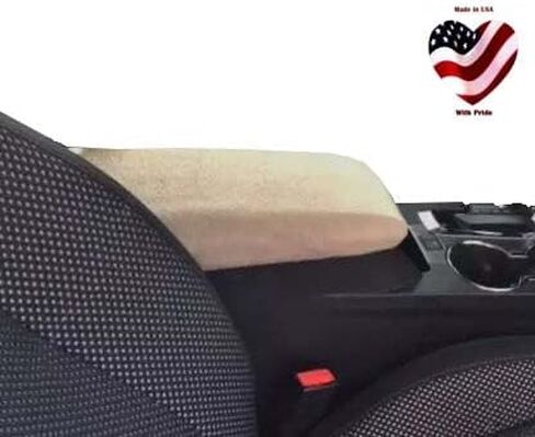 Designed for Ford Edge 2015-2024 Handmade in USA Fleece Auto Armrest Center Console Cover Protector Black in Saudi Arabia