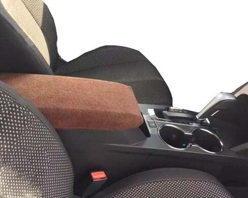 Designed for Ford Edge 2015-2024 Handmade in USA Fleece Auto Armrest Center Console Cover Protector Black in Saudi Arabia
