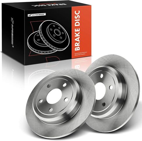 A-Premium 12.99 بوصة (330 مم) دوارات فرامل القرص الصلبة الخلفية متوافقة مع نماذج Dodge و Jeep المختارة-Durango 2011-2020 ، Grand Cherokee 2011-2020 ، 2-PC Set in Saudi Arabia