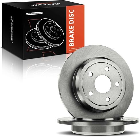 A-Premium 12.99 بوصة (330 مم) دوارات فرامل القرص الصلبة الخلفية متوافقة مع نماذج Dodge و Jeep المختارة-Durango 2011-2020 ، Grand Cherokee 2011-2020 ، 2-PC Set in Saudi Arabia
