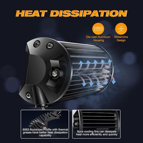 LED Light Bar 12Inch 300W & 2PCS 4Inch 60W Spot Flood Light Pods, KINGOPT LED High Brightness with Wiring Harness Kit Fog Lamps Driving Boat Work Lights for Truck SUV ATV UTV Golf Car Jeep Automatic in Saudi Arabia