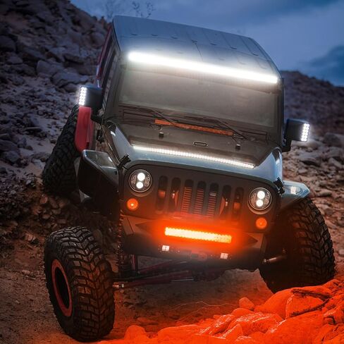 Nilight LED Light Bar 12 Inch 240W Red Pod Lights Triple Row Spot Flood Combo 30000LM Driving Boat Off Road Lighting for Trucks Pickup Golf Cart SUV ATV UTV 4x4 Van Camper Tractor in Saudi Arabia