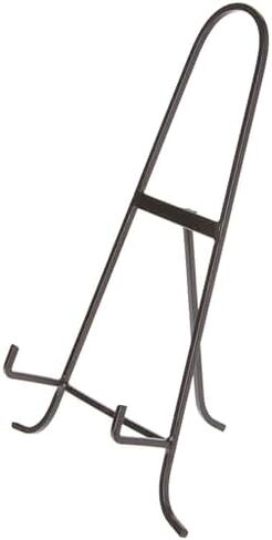 Bard's Black Wrought Iron Easel, 15" H x 9.25" W x 6.5" D in Saudi Arabia