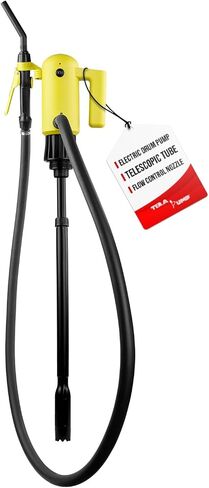 TERA PUMP 15-55 Gallon Drum Barrel Gasoline Transfer Pump, Telescopic E85 Electric Pump (4.2 GPM) for Gas, Diesel, E15, DEF with 2inch NPT and Butress Adapters in Saudi Arabia