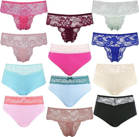 Curve Muse Women's Underwear Random Packs Brief Bikini Thong Boyshort Panties in Saudi Arabia