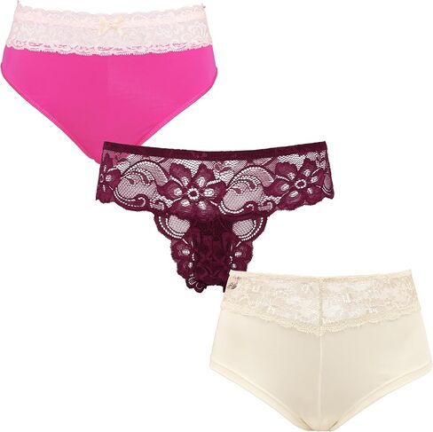 Curve Muse Women's Underwear Random Packs Brief Bikini Thong Boyshort Panties in Saudi Arabia