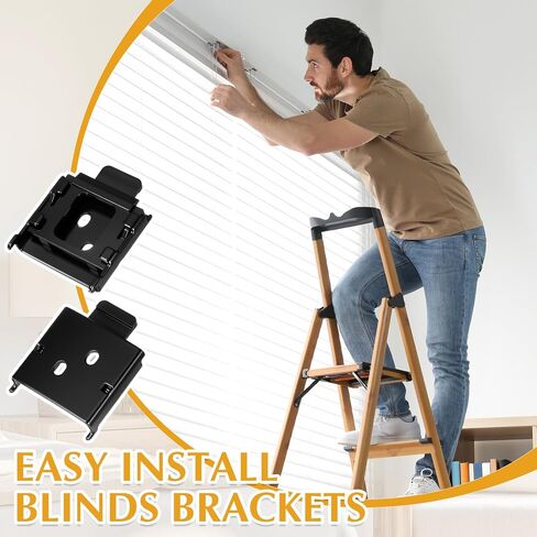 Blulu 2 PCS استبدال Universal Blafler Blazles الستائر المعدنية مكيّن أقواس للازتتراحات الداخلية في الهواء الطلق في الهواء الطلق in Saudi Arabia