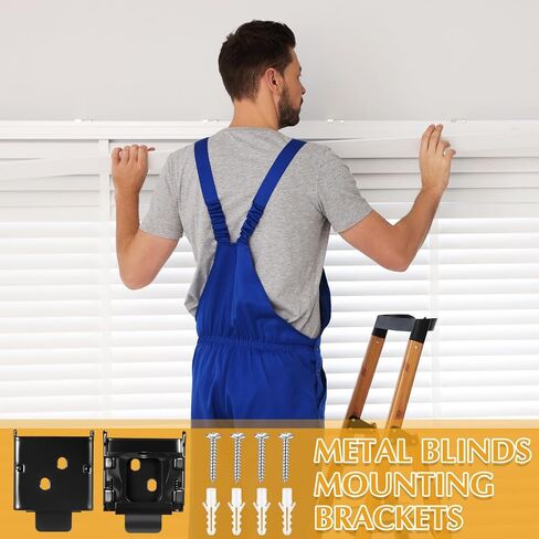 Blulu 2 PCS استبدال Universal Blafler Blazles الستائر المعدنية مكيّن أقواس للازتتراحات الداخلية في الهواء الطلق في الهواء الطلق in Saudi Arabia