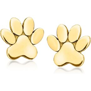 Ross-Simons 14kt Yellow Gold Petite Animal Paw Stud Earrings in Saudi Arabia