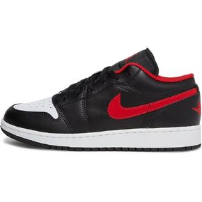 Jordan Boy's Air 1 Low (Big Kid) Black/Fire Red/White 6.5 Big Kid M in Saudi Arabia