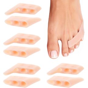8pcs gel pinky toe freftorators toe gel pinky مصحح مرقا لها حماة رياضية صحة الراحة للنساء العناية بالأقدام من الرجال الذين يمنعون الضغط على الدعم الثابت in Saudi Arabia