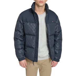 Tommy Hilfiger Mens Mixed-media Puffer Jacket in Saudi Arabia