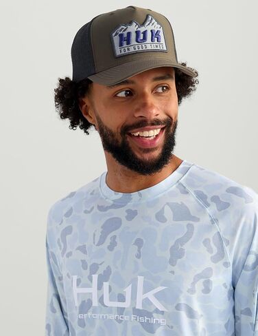 Huk Men's Pursuit Lite Crew ، قميص طويل الأكمام مع حماية من أشعة الشمس UPF in Saudi Arabia
