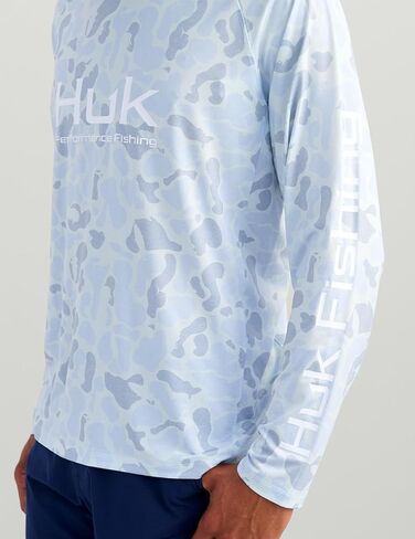Huk Men's Pursuit Lite Crew ، قميص طويل الأكمام مع حماية من أشعة الشمس UPF in Saudi Arabia