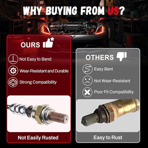 1 مجموعة/2pcs 234-9096 234-4380 مستشعر Oxygen O2 في اتجاه المنبع والمصب المتوافق مع Nissan 2010-2011 Sentra 2.0L-L4 Versa 1.8L-L4 2010-2013 Altima Maxima 3.5L-V6 22693-1FN0A 226A0-et in Kuwait