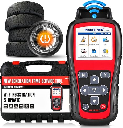 Autel TS508WF TPMS Relearn Tool ، 2025 Wi-Fi Ver. من MaxItpms TS508 TPMS Tool ، برنامج MX-Sensors ، أداة تنشيط مستشعر TPMS العالمية ، ترقية من TS408S TS501 Pro TPMS Diagnostic Tool in Kuwait