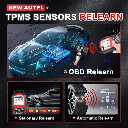 Autel TS508WF TPMS Relearn Tool ، 2025 Wi-Fi Ver. من MaxItpms TS508 TPMS Tool ، برنامج MX-Sensors ، أداة تنشيط مستشعر TPMS العالمية ، ترقية من TS408S TS501 Pro TPMS Diagnostic Tool in Kuwait