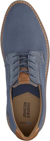 Johnston & Murphy Men's Algood Knit Plain Toe حذاء الدانتيل غير الرسمي in Saudi Arabia