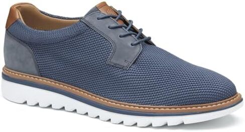 Johnston & Murphy Men's Algood Knit Plain Toe حذاء الدانتيل غير الرسمي in Saudi Arabia
