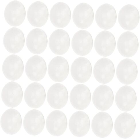 SAFIGLE 60 Pcs White Plastic Easter Eggs, Realistic Imitation Eggs for Diy Crafts and Decor, Perfect for Kids Easter Activities White Eggs Fake Eggs in Kuwait