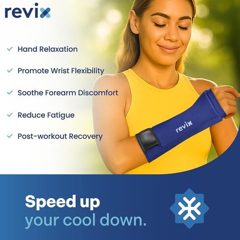 Wrap Wrst Wrist Ice Pack - غلاف حزمة ثلج يدوي مع تغطية ممتدة ، وأكمام علاج باردة قابلة لإعادة الاستخدام لليد ، والإبهام والساعد ، وتصميم مريح للاستخدام اليومي والشفاء النشط ، والبحرية in Saudi Arabia