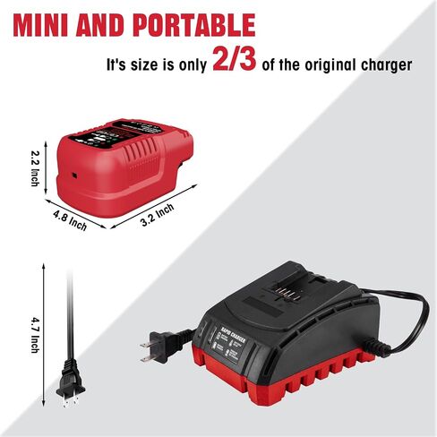 استبدل شاحن السيارة الصغير DCB112 لبطارية Dewalt 20V، شاحن سيارة سريع محمول لـ Dewalt 20V/60V، قابس ولاعة السجائر، مقاس 1/2 لـ DCB112 (فقط لبطارية 20V/60V) in Kuwait