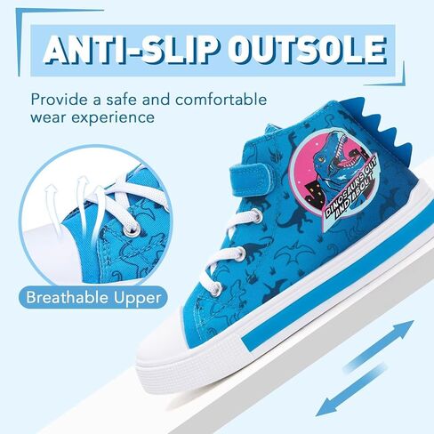 Boys Girls Light up Sneakers Kids High Top Flashing Canvas Shoes Toddler Casual Easy Fasten Walking Sneaker in Saudi Arabia