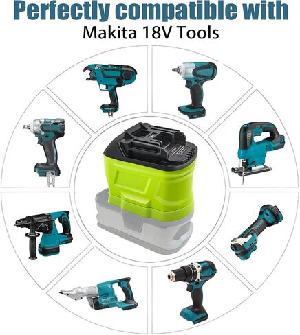 ZDTZ Battery Adapter for Ryobi 18V to for Milwaukee M18 Battery, for Ryobi 18V ONE+ Battery P107 P108 Convert for Milwaukee M18 18V Tools in Saudi Arabia