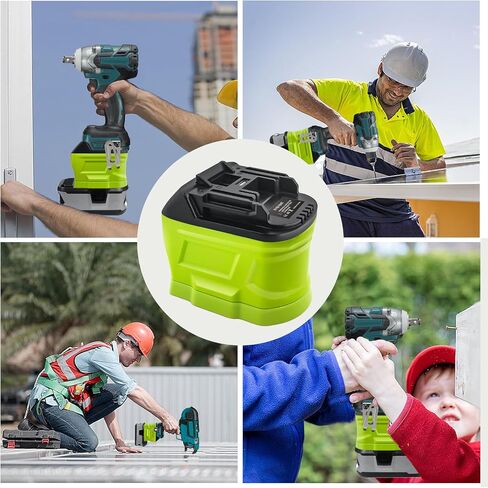 ZDTZ Battery Adapter for Ryobi 18V to for Milwaukee M18 Battery, for Ryobi 18V ONE+ Battery P107 P108 Convert for Milwaukee M18 18V Tools in Saudi Arabia