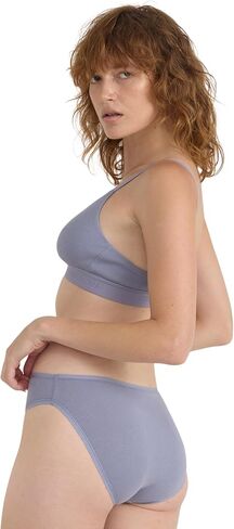 Women's Core Wirefree Ribbed Cotton Triangle Bralette in Saudi Arabia