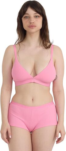 Women's Core Wirefree Ribbed Cotton Triangle Bralette in Saudi Arabia
