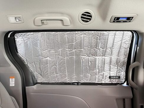 Side Window Front Seat Reflective Sunshade Custom Fit for 2011 2012 2013 2014 2015 2016 2017 2018 2019 2020 Toyota Sienna Minivan, L, LE, SE, XLE, Limited, UV Reflector Accessories (2pcs) in Saudi Arabia