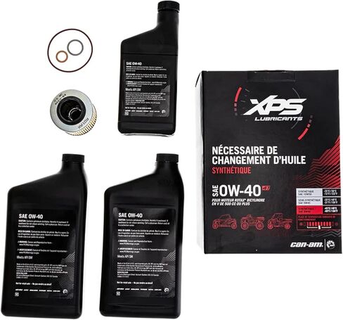 Can-Am New OEM 4T 0W-40 Synthetic Blend Oil Change Kit Rotax 500 V-Twin, 9779259 in Saudi Arabia