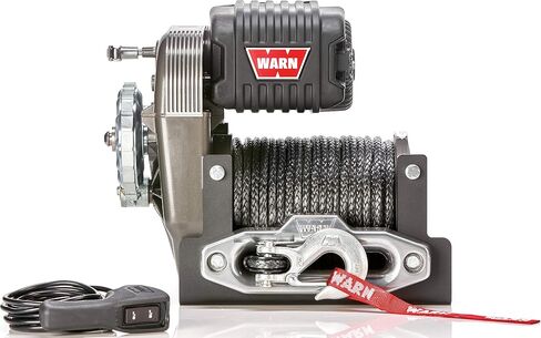 WARN 106175 M8274-S Winch with Spydura Synthetic Cable Rope: 3/8" Diameter x 150' Length, 5 Ton (10,000 lb) Pulling Capacity, Gray in Saudi Arabia