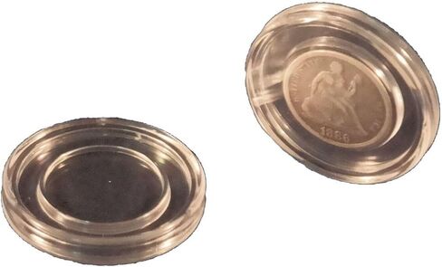 38mm Direct Fit Capsules for Large Silver Dollars including Morgan, Peac,e and Eisenhower (Ike) Dollars - Pack of 50 in Kuwait