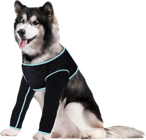Recovery Sleeve for Dogs, Front Leg Protection After Surgery, Dog Leg Sleeve to Stop Licking, Bite and Keep Dry, Machine Washable Waterproof Abrasion Resistant Dog Recovery Sleeve (XXL) in Kuwait