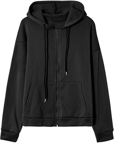 Zip Up Hoodie Women Oversized Long Sleeve Sweatshirts Trendy Casual Y2K Hoodies Jackets with Pocket Fall Fashion 2025 in Saudi Arabia