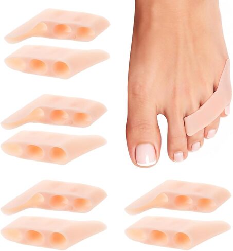 8pcs gel pinky toe freftorators toe gel pinky مصحح مرقا لها حماة رياضية صحة الراحة للنساء العناية بالأقدام من الرجال الذين يمنعون الضغط على الدعم الثابت in Saudi Arabia