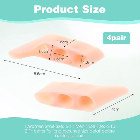 8pcs gel pinky toe freftorators toe gel pinky مصحح مرقا لها حماة رياضية صحة الراحة للنساء العناية بالأقدام من الرجال الذين يمنعون الضغط على الدعم الثابت in Saudi Arabia
